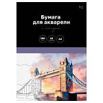 Папка для акварели А4 10 л. 180 гр. с эскизом БиДжи Города БАЭ_60489