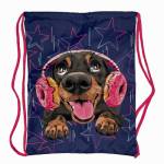 Сумка для смен. обуви Пес в наушниках 74535 33х42см