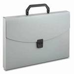 Портфель Бюрократ ВРР01GREY 1 отд А4 0,7 пластик серый/816262