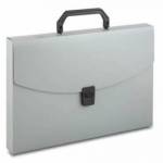 Портфель Бюрократ ВРР01GREY 1 отд А4 0,7 пластик серый/816262