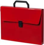 Портфель Бюрократ DeLuxe DLPP01RED 1 отдел. A4 пластик 0.7мм красный 1135776