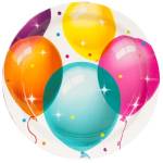 Тарелка Шары кристальные 17см 6шт 1502-4349