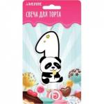 Свеча-цифра deVENTE 9060112 Панда 1