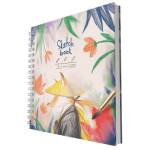 Скетчбук 165*165 50л Таинственный лис 7БЦ 100 гр