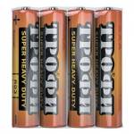 Батарейка R03 (ААА) ТРОФИ 4шт 4S SUPER HEAVY DUTY Zinc