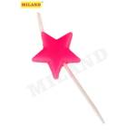 Свечи для торта на пиках Яркие звездочки 5 шт. С-6014