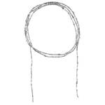 Набор для бисероплетения Чокер. Серебряный шнурок 11-503