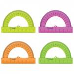 Транспортир 8 см 180° СТАММ флюо ТР01