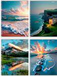 Тетрадь 80 л. (спираль) П-П Чарующие пейзажи 80-8424