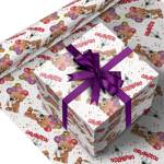 Упаковочная бумага 70х100 лист Поздравляю 1509-2628