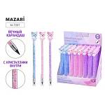 Карандаш вечный Mazari CUTE с кристаллами М-7067