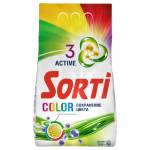 Стир. порошок 3 кг. Sorti Color Active автомат 8573-3