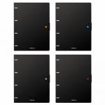 Тетрадь 80 л. А4 на кольцах ErichKrause Accent на кнопке пластик. облож. 51430