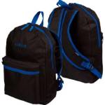 Рюкзак подростковый deVENTE 7032379 Black 40x29x17 см 1 отд. 1 перед. карм.черный с синим