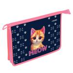 Папка для труда А4 deVENTE 8057410 Meow на молнии сверху