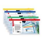 Папка - конверт 255х130 на молнии АКm_06109 ассорти