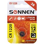 Батарейка CR1220-1BL SONNEN Lithium 1 шт. 455597