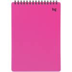 Блокнот А5 60 л. (спираль) БиДжи Neon розовая пласт.облож. Б5гр60_пл 62088