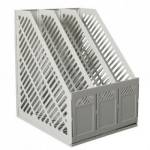 Лоток вертикальный 3 отд. ErichKrause серый 13097 