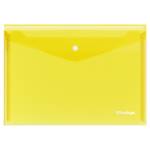 Папка - конверт А4 Berlingo No Secret на кнопке 200мкм прозр. желтая EFb_04105