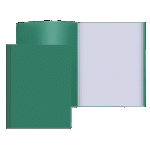 Папка с 20 карманами Attomex 3101401 зеленая