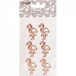 Скрепки 27 мм х 42 мм deVENTE Gold Rose Flamingo 4135009 6 шт. блистер