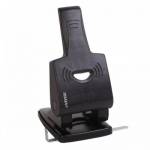 Дырокол 65 л. deVENTE.Stripe пластик 4020501 черный