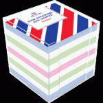 Блок для записей 9х9х9 цветной в подставке ATTOMEX пл.65гр/м2, бел.90% 2013601