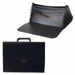 Портфель А4 Attomex 13 отд. 3073702 черный пластик