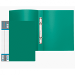 Папка с 2-мя кольцами 20 мм А4 700 мкм deVente 3081406 зеленая