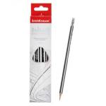 Карандаш ч/гр. ErichKrause Megapolis с ласт. ЕК 43577 трехгран.