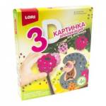 Аппликация 3D с пайетками Пм-008 Ежик