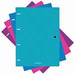 Тетрадь 80 л. А4 на кольцах ErichKrause Glance Vivid пласт.обл. на кнопке 53147