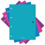 Тетрадь 80 л. А4 на кольцах ErichKrause Glance Vivid пласт.обл. на кнопке 53147