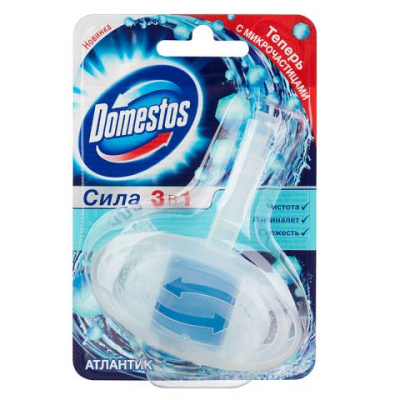 Подвесной блок для унитаза Domestos 3 в 1 Анлантик 40 гр. 65414580/67519912