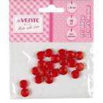 Пуговицы декоративные deVente 8001104 красные 20 шт.