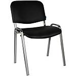 Стул Helmi HL-F01 Изо каркас хром кожзам черный 330630