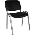 Стул Helmi HL-F01 Изо каркас хром кожзам черный 330630