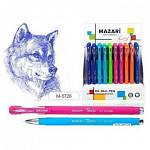 Ручка шариковая Mazari TENERO 0,7 М-5726 синяя игла