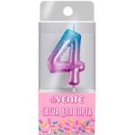 Свеча-цифра deVENTE 9060503 Degrade "4"