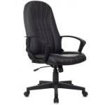 Кресло руководителя Бюрократ Т-898 черное Leather Black эко.кожа крестов. пластик/1129534