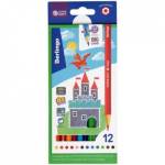 Карандаши цв. 12 цв. Berlingo Замки SuperSoft SS00112 