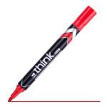 Маркер перман. Deli 1,5мм EU10040 Think красный 412180