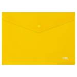 Папка - конверт А4 на кнопке СТАММ прозрачн.желтая ММ-31021