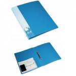 Папка с 2-мя кольцами 27 мм А4 Бюрократ 0827/2 Rblu синий 816522