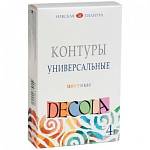 Контуры акриловые 4цв. Декола 18 мл. 13641560