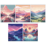 Тетрадь 48 л. (клетка) К-Э Горная долина ТК489075