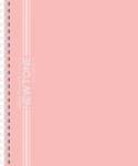 Тетрадь 96 л. (спираль) Хатбер NEWtone PASTEL Розовый кварц Soft-touch 96Т5лA1гр_05056