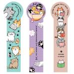 Закладка для книг 50*200мм MESHU Book cats пластик ассорти MS_59699