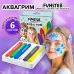 Аквагрим для лица и тела 6 ярких цветов FUNSTER 192571